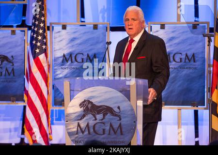 THOMAS V. MIKE MILLER, JR., President of Senate, speaks at a press conference, at MGM National Harbor, in Washington, D.C. on Thursday, December 8, 2016 (Photo by Cheriss May/NurPhoto) *** Please Use Credit from Credit Field *** Stock Photo