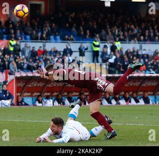 Foul penalty on Dries Mertens during the Serie A match between SSC Napoli and FC Torino at Stadio San Paolo on December 18, 2016 in Naples, Italy. (Photo by Ernesto Vicinanza/NurPhoto) *** Please Use Credit from Credit Field *** Stock Photo