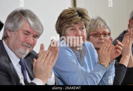 Susanna Camusso during conferenze press - Job Emergency. Social welfare, employment, self-employment status, vouchers. Rome on january 30, 2017 (Photo by Silvia Lore/NurPhoto) *** Please Use Credit from Credit Field *** Stock Photo