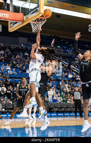 UCLA Bruins guard Tyger Campbell (10) dribbles during an NCAA ...