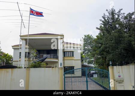 General view of the Malaysia Flag on the side of the circuit during the ...