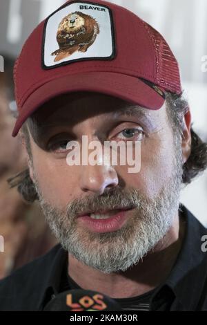 The Walking Dead' US actor Andrew Lincoln during a fan show held in Madrid, Spain on 09 March 2017. (Photo by Oscar Gonzalez/NurPhoto) *** Please Use Credit from Credit Field *** Stock Photo