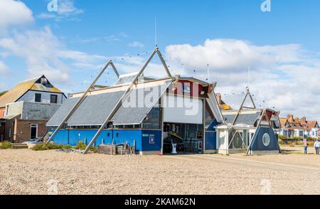 Aldeburgh lifeboat station on sea front 2022 Stock Photo