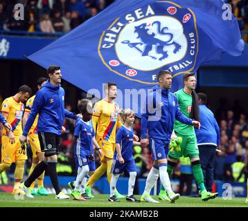 Chelsea's Gary Cahill during the EPL Premier League match between Chelsea and Crystal Palace at Stamford Bridge, London, England on 01 April 2017. (Photo by Kieran Galvin/NurPhoto) *** Please Use Credit from Credit Field *** Stock Photo