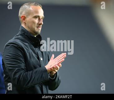 England Women's Coach Head coach Mark Sampson during International Friendly match between England Women and Austria Women at Stadium MK, Milton Keynes on 10 April 2017 (Photo by Kieran Galvin/NurPhoto) *** Please Use Credit from Credit Field ***  Stock Photo