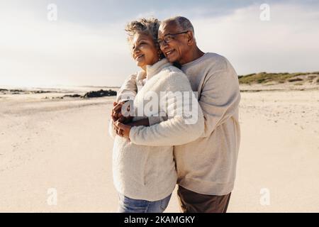 Happy Senior Couple Enjoying Each Other in The Park Stock Photo - Alamy