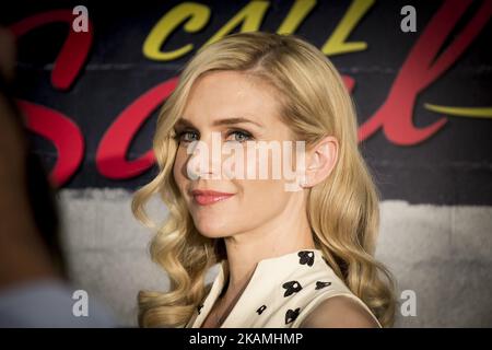 Actress Rhea Seehorn attends the 'Better call Saul' photocall at Telefonica flagship store on April 18, 2017 in Madrid, Spain. (Photo by COOLMedia/NurPhoto) *** Please Use Credit from Credit Field *** Stock Photo