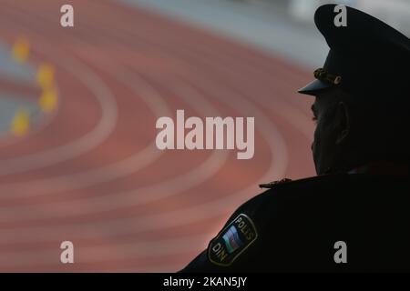 Very high security during Baku 2017 - 4th Islamic Solidarity Games. On Thursday, May 18, 2017 in Baku, Azerbaijan. Photo by Artur Widak *** Please Use Credit from Credit Field ***  Stock Photo