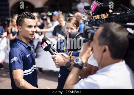 94 WEHRLEIN Pascal from Germany of Sauber F1 C36 portrait during the Monaco Grand Prix of the FIA Formula 1 championship, at Monaco on 24th of 2017. (Photo by Xavier Bonilla/NurPhoto) *** Please Use Credit from Credit Field *** Stock Photo