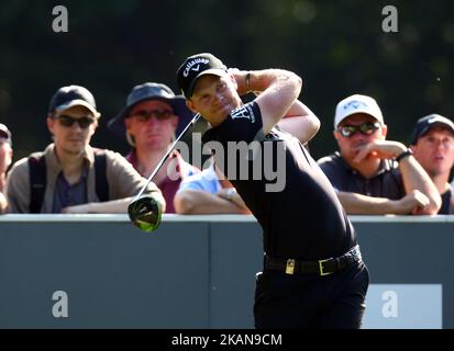 Danny Willett of England during 1st Round for the 2017 BMW PGA Championship on the west Course at Wentworth on May 25, 2017 in Virginia Water,England (Photo by Kieran Galvin/NurPhoto) *** Please Use Credit from Credit Field ***  Stock Photo
