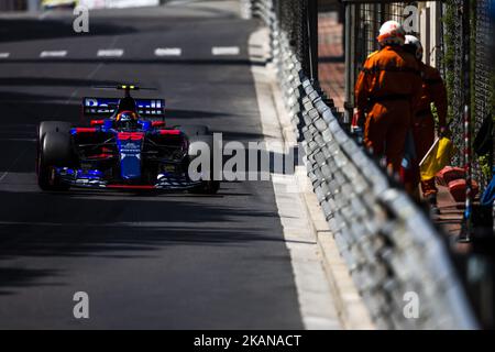 55 SAINZ Carlos from Spain of Toro Rosso STR12 team Toro Rosso during the Monaco Grand Prix of the FIA Formula 1 championship, at Monaco on 27th of 2017. (Photo by Xavier Bonilla/NurPhoto) *** Please Use Credit from Credit Field *** Stock Photo