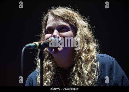 English poet, spoken-word artist and playwright Kate Tempest performs live on stage at O2 Academy Brixton, London on May 27, 2017. (Photo by Alberto Pezzali/NurPhoto) *** Please Use Credit from Credit Field *** Stock Photo