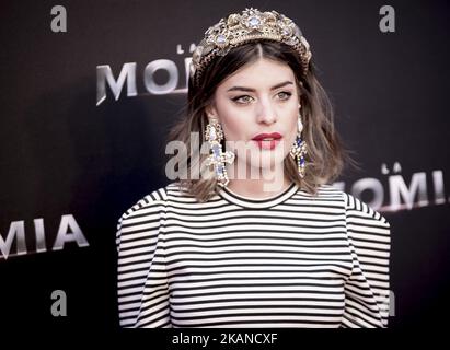 Dulceida attends 'The Mummy' premiere at Callao Cinema on May 29, 2017 in Madrid, Spain. (Photo by COOLMedia/NurPhoto) *** Please Use Credit from Credit Field *** Stock Photo