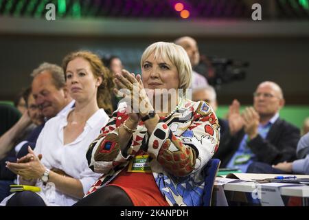 Vice President of the Bundestag and member of the German Green Party (Buendnis 90/Die Gruenen) Claudia Roth attends the federal congress at the Velodrom in Berlin, Germany on June 16, 2017. (Photo by Emmanuele Contini/NurPhoto) *** Please Use Credit from Credit Field *** Stock Photo