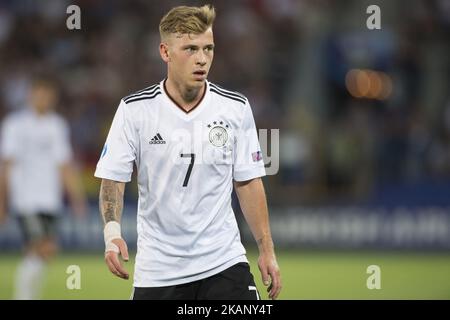 Max Meyer of Germany during the UEFA European Under-21 Championship 2017 Group C match between Italy and Germany at Krakow Stadium in Krakow, Poland on June 24, 2017 (Photo by Andrew Surma/NurPhoto) *** Please Use Credit from Credit Field *** Stock Photo