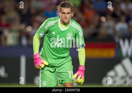 Julian Pollersbeck of Germany during the UEFA European Under-21 Championship 2017 Group C match between Italy and Germany at Krakow Stadium in Krakow, Poland on June 24, 2017 (Photo by Andrew Surma/NurPhoto) *** Please Use Credit from Credit Field *** Stock Photo