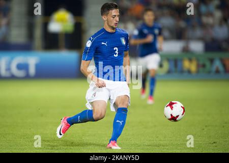 Antonio Barreca of Italy during the UEFA European Under-21 Championship 2017 Group C match between Italy and Germany at Krakow Stadium in Krakow, Poland on June 24, 2017 (Photo by Andrew Surma/NurPhoto) *** Please Use Credit from Credit Field *** Stock Photo