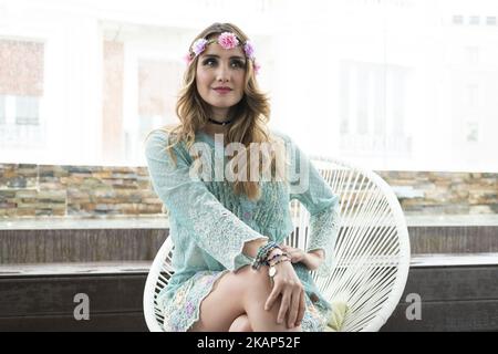 Mexican actress Dulce Maria attends the presentation of her album 'DM' in Madrid, Spain on July 6, 2017 (Photo by Oscar Gonzalez/NurPhoto) *** Please Use Credit from Credit Field *** Stock Photo