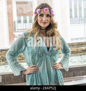 Mexican actress Dulce Maria attends the presentation of her album 'DM' in Madrid, Spain on July 6, 2017 (Photo by Oscar Gonzalez/NurPhoto) *** Please Use Credit from Credit Field *** Stock Photo