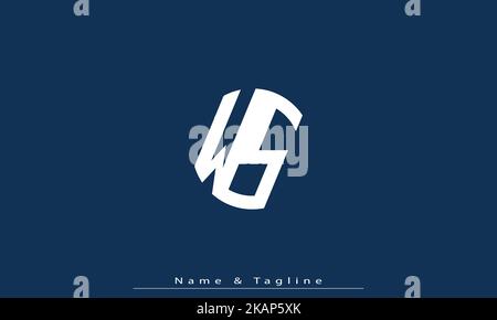 Alphabet letters Initials Monogram logo WS , SW Stock Vector
