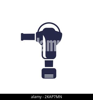 angle grinder icon on white Stock Vector