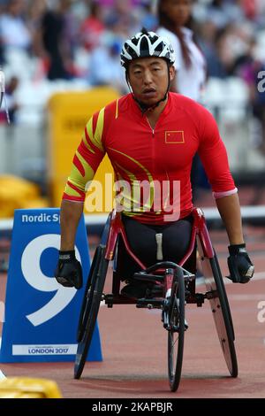 Chengming LIU of China in the Men's 400m T54 Final at the World Para ...