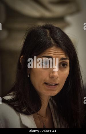 Rome, Italy. 26th July, 2017. Virginia Raggi, Andrea Mazzillo, Laura ...