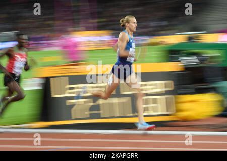Evan JAGER, USA, during 3000 meter steeple chase finals in London, UK at the 2017 IAAF World Championships athletics on August 8, 2017. (Photo by Ulrik Pedersen/NurPhoto) *** Please Use Credit from Credit Field *** Stock Photo