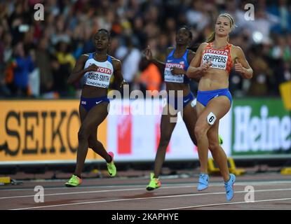 Netherland's Dafne Schippers wins the Women's 200m heat one during