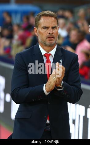 Crystal Palace manager Frank de Boer during Carabao Cup 2nd Round match between Crystal Palace and Ipswich Town at Selhurst Park Stadium in London, England on August 22, 2017. (Photo by Kieran Galvin/NurPhoto) Stock Photo