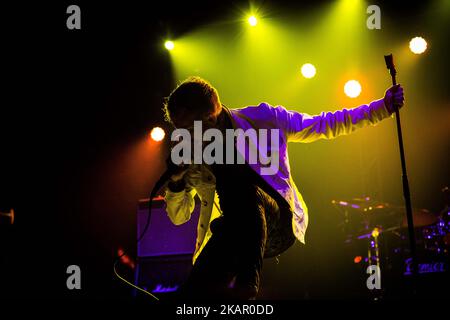 Frank Carter of the english rock band Frank Carter & The Rattlesnakes performing live at Home Festival 2017 in Treviso, Italy, on 2 September 2017. (Photo by Roberto Finizio/NurPhoto) Stock Photo