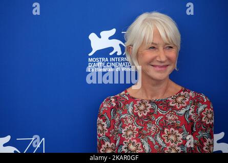 Venice, Italy. 03 September, 2017 Helen Mirren attend the photocall of the movie 'The Leisure Seeker' (Ella and John) presented in competition at the 74th Venice Film Festival (Photo by Matteo Chinellato/NurPhoto) Stock Photo