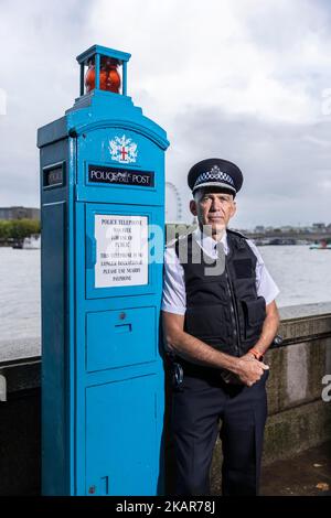 Chief Constable Andy Marsh, chief executive officer of the College of Policing, photographed on Victoria Embankment, London, UK Stock Photo