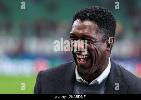 Milan, Italy. 02nd Nov, 2022. Clarence Seedorf#1during UEFA Champions League 2022/23 Group Stage - Group E football match between AC Milan and FC Red Bull Salzburg at Giuseppe Meazza Stadium, Milan, Italy on November 02, 2022 Credit: Independent Photo Agency/Alamy Live News Stock Photo