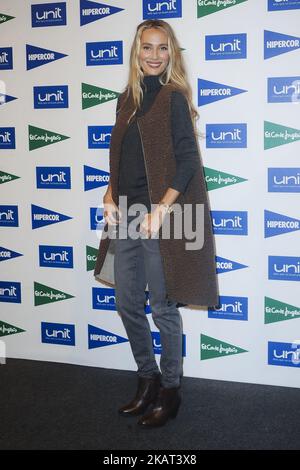 Spanish model Vanessa Lorenzo attends the presentation of the new clothes collection by Unit brand on October 25, 2017 in Madrid, Spain. (Photo by Oscar Gonzalez/NurPhoto) Stock Photo