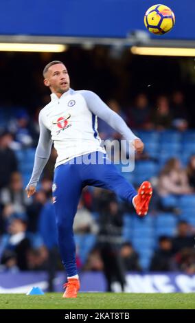 Chelsea's Danny Drinkwater during the Premier League match between Chelsea and Manchester United at Stamford Bridge in London, England on November 5, 2017. (Photo by Kieran Galvin/NurPhoto)  Stock Photo