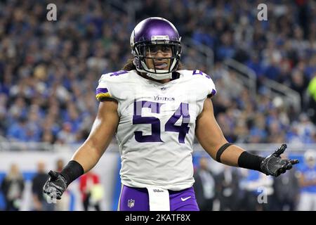 Minnesota Vikings middle linebacker Eric Kendricks (54) and safety Harrison  Smith (22) walk off the field after the Vikings were defeated by the San  Francisco 49ers in an NFL football game in