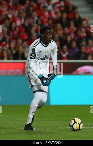 Benfica«s goalkeeper Bruno Varela from Portugal celebrating a goal scored  by Benfica«s forward Jonas from Brazil during the Candido Oliveira Super  Cup match between SL Benfica and Vitoria Guimaraes at Municipal de