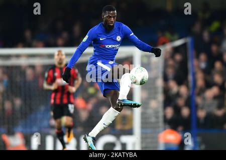 Tiemoue Bakayoko Chelsea Midfielder Tiemoue Bakayoko during the Carabao Cup Quarter - Final match between Chelsea and AFC Bournemouth at Stamford Bridge in London, England on December 20, 2017. (Photo by Kieran Galvin/NurPhoto) Stock Photo