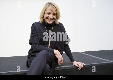 The actress Blanca Portillo attends the presentation of the theater performance EL ANGEL EXTERMINADOR in Teatro EspaÃ±ol Madrid. Spain. January 11, 2018 (Photo by Oscar Gonzalez/NurPhoto) Stock Photo