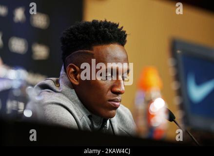 Presentation of Yerry Mina as a new player of FC Barcelona, in Barcelona, on January 13, 2018. (Photo by Urbanandsport/NurPhoto) Stock Photo