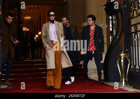 Victoria Beckham attending the Louis Vuitton Men Menswear Fall/Winter  2018-2019 show as part of Paris fashion week in Paris, France on January  18, 2018. Photo by Jerome Domine/ABACAPRESS.COM Stock Photo - Alamy