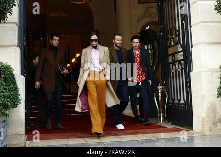 Victoria Beckham attending the Louis Vuitton Men Menswear Fall/Winter  2018-2019 show as part of Paris fashion week in Paris, France on January  18, 2018. Photo by Jerome Domine/ABACAPRESS.COM Stock Photo - Alamy