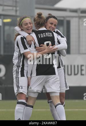 Sanni Franssi during Serie A female match between Juventus Woman v Empoli Ladies in Vinovo- Turin, on February 17, 2018 (Photo by Loris Roselli/NurPhoto). Stock Photo