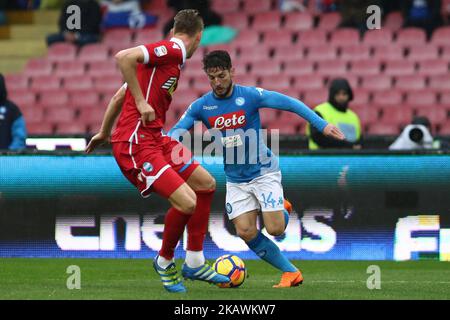 Dries Mertens (SSC Napoli) during the Italian Serie A football SSC Napoli v Spal at S. Paolo Stadium in Naples on February 18, 2018 (Photo by Paolo Manzo/NurPhoto)  Stock Photo