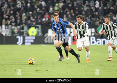 Remo Freuler (Atalanta BC) during the second leg of the semi-final of the Italian Cup football match between Juventus FC and Atalanta BC on 28 February 2018 at Allianz Stadium in Turin, Italy. Juventus won 1-0 at Atalanta and entered the Italian Cup final. (Photo by Massimiliano Ferraro/NurPhoto)  Stock Photo