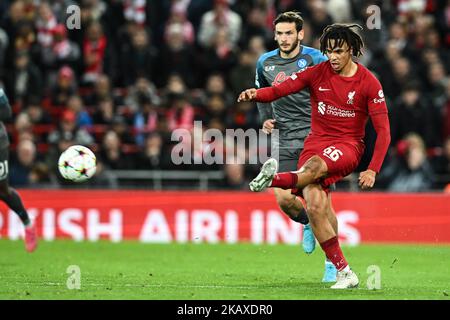 Liverpool, UK. 01st Nov, 2022. Anfield, England, 29.10.22 Trent Alexander-Arnold (66 Liverpool) during Champions League match between Liverpool and Napoli at Anfield Stadium in Liverpool, England Soccer (Cristiano Mazzi/SPP) Credit: SPP Sport Press Photo. /Alamy Live News Stock Photo