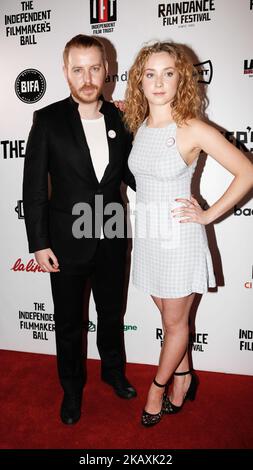 Actress Esme Coy and Christian Brassington are arriving to The