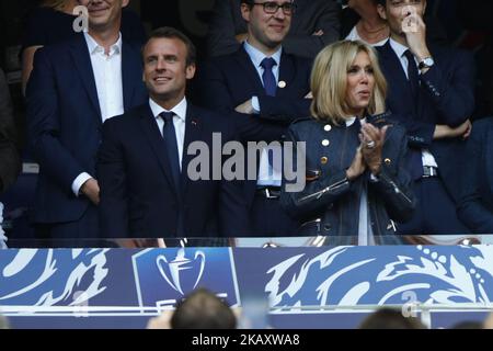 during French Cup final (Coupe de France) between Les Herbiers VF and Paris Saint-Germain (PSG) at Stade de France on May 8, 2018 in Saint-Denis near Paris, France. (Photo by Mehdi Taamallah/NurPhoto) Stock Photo