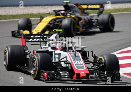 Kevin Magnussen, team Haas, during the GP Spain F1, on 13th May 2018 in Barcelona, Spain. -- (Photo by Urbanandsport/NurPhoto) Stock Photo